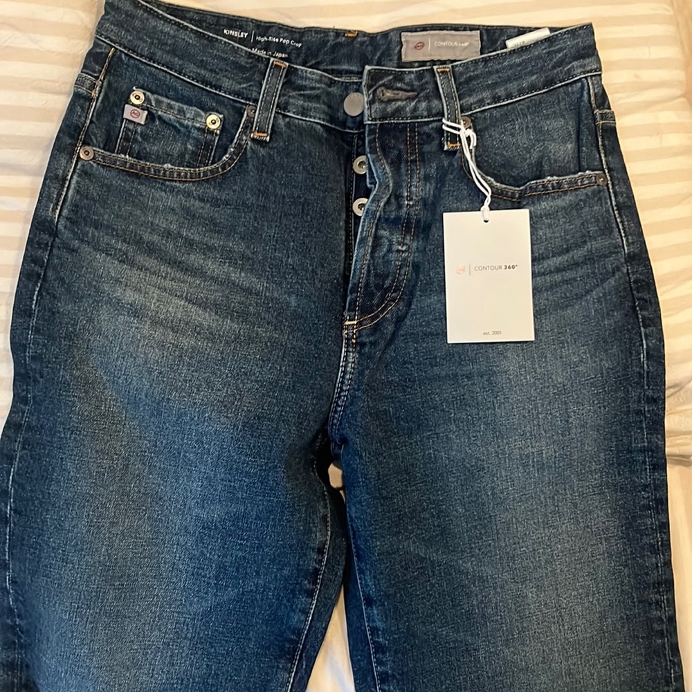 AG high rise crop jeans